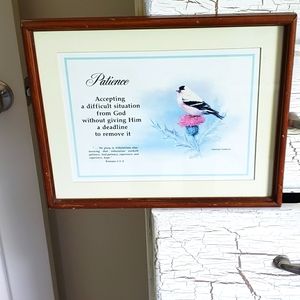 3/$15 Wall Decor "Patience" with Verse